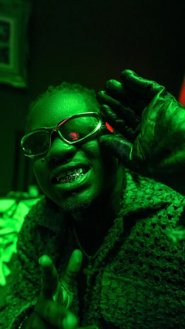 Artist in the studio